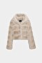 Premium Hooded Women's Rex Faux Fur Jacket