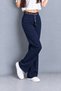 Women's High Waist Belted Front-Embellished Seasonal Wide-Letteed Fabric Pants - 2