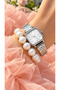 Silver Color, Retro Minimal Square Dial Vintage Women's Wristwatch in a Special Gift Box with Bracelet Gift