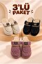 Advantageous 3-Pack of Furry Winter Plush House Slippers, Dowry Slippers, Winter Slippers That Don'T Make Noise, Light Sole. - 4