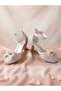 Girls' Rainbow Color Mini-Heel Evening Shoes