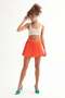 Lycra Pleated Short Skirt - 2