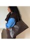 Women's Eda Model Brown Faux Leather Large Size Bag - 5