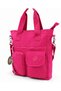 Pink Color Clinker Waterproof Fabric Multi-Compartment Shoulder and School Bag / 7100 - 7