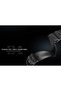 20mm Diameter Curved End Black Color Steel Watch Band - 5