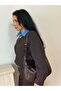 Women's Brown Camellia Model Casual Adjustable Strap Cross Shoulder Bag - 3
