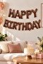 16 Inch Chocolate Brown Happy Birthday Foil Balloon Set