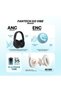 WH07A Wireless Headset, 40MM Drivers, 35H Playback, Active Noise Cancelling, USB-C, Black - 6