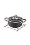 Matte Silver Fireproof Trivet Pot Mat Countertop Coaster Stainless Metal - 3