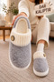 Women's Button Detailed, Soft, Plush, Washable Home Slippers, High Thick Sole, Warm Home Slippers