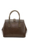 DARK MINK KRACO Gön Platinum Genuine Leather Large Size Women's Shoulder and Hand Bag B8384 - 5