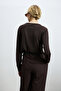 Lıa Women's Sweater Dark Brown - 6