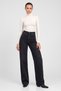 Anthracite Women's High Waist Mary Vintage Straight Fit Jean Pants