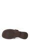 Women's Brown Flip Flops Buckled Casual Slipper - 6