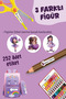 School Label Pen Notebook Label Purple Dreams Girl Custom Name Writable Label - 252Pcs - 2