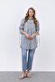 Women's Button-Front Shirt - 10680Gml Navy Blue