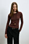 Amira Women's T-Shirt Burgundy - 4