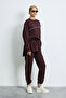 Cessıca Knitted Women's Sweatpants Purple - 6