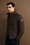 June Men's Snap-On Goose down Inflatable Coat Brown - 5