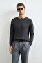 Bard Crew Neck Knitwear Sweater Dark Brown - 4