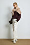 Cessie Knitted Women's Sweatpants Off-White - 5