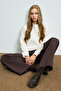 Alıce Women's Knitted Sweatshirt Off-White