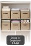 6-Piece Multi-Purpose Closet Organizer, Shelf Organizer, Toy Laundry Storage Box 30X30X30 cm
