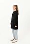 Women's Turtleneck Tulle Detailed Blouse - 10269Tun Black - 2