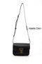Women's Black Vaketa Genuine Leather Shoulder and Messenger Bag