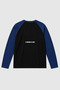 Double Color Eagle Printed Detailed Oversize Long Sleeve Tshirt - 6