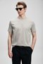 Bran Modern Graphic T-Shirt Beige