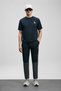 Mario Modern Graphic T-Shirt Navy Blue - 3
