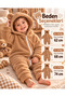 Winter Welsoft Baby Romper – Adorable Zippered Warm Baby Sleeping Bag with Hooded Teddy Bear Ears, Swaddle and Outerwear