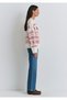 New Year's Themed Ecru Sweater Oversized / Wide Cut 1710804-70057 - 4