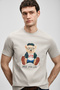 Teddy Modern Graphic T-Shirt Stone - 5