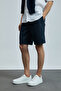 Cosmo Sports Men's Chino Shorts Slim Fit Navy Blue - 3