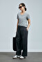 Safar Women's Cotton Trousers Gray - 3