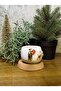 24 Carat Gold Decorated, New Year Embossed, Handmade, Gift Turkish Coffee Cup, Christmas Mug - 6