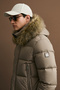 Josep Men's Removable Fur Hooded Goose down Inflatable Coat Toprak - 5