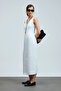 Honey Women's Sleeveless Linen Dress White - 6