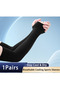 Black Fashion Women Elbow Gloves Long Fingerless Mittens Wrist Arm Sleeves Summer Accessories Gift - 2
