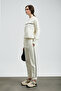 Angelına Women's Knitted Sweatshirt Off-White - 3