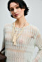 Lace Women's Sweater Cream - 5