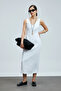 Honey Women's Sleeveless Linen Dress White - 4