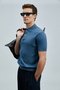 Bold Men's Cotton Sweater Dark Blue - 5
