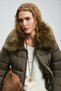 122120046 Eco Goose Down Women's Coat BROWN - 5