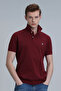 Laon Smart Men's Polo T-Shirt Slim Fit Claret Red - 3