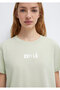 Printed Green T-Shirt Regular Fit / Normal Cut 1612241-70148 - 6