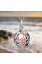 1PCS Lotus Crystal Urn Necklaces For Pet Ashes Container Round Cremation Keepsake Jewelry For Pet Me - 4