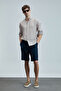 Peler Sports Men's Chino Shorts Slim Fit Navy Blue - 4